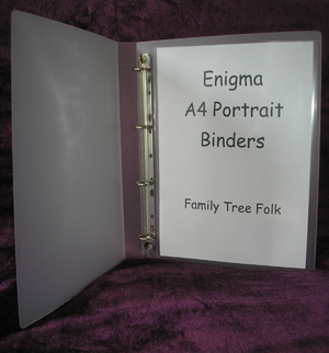 Enigma A4 portrait binder 